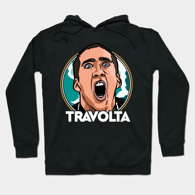 Nicolas Cage Travolta Hoodie by RetroReview